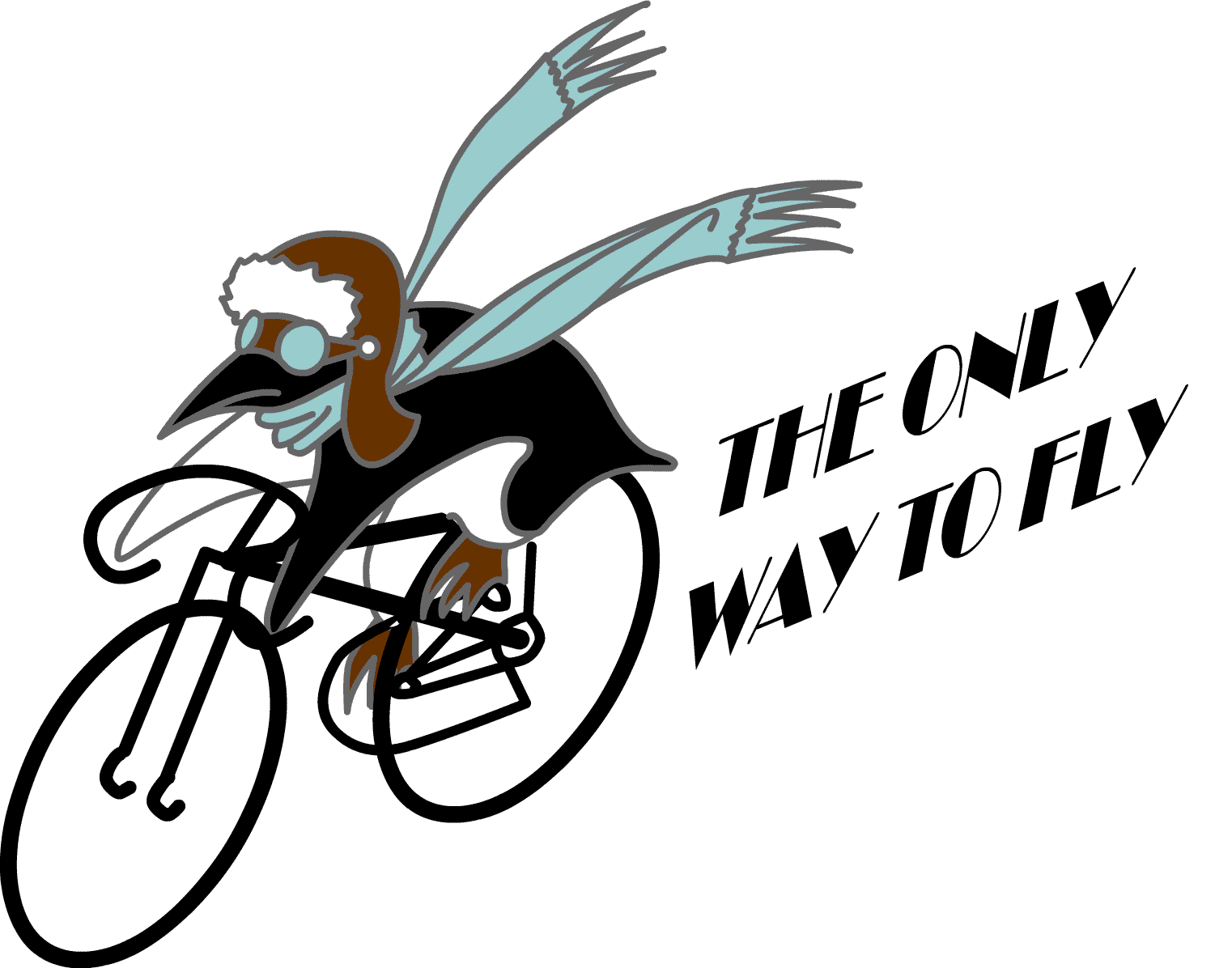 Biking Penguin Logo